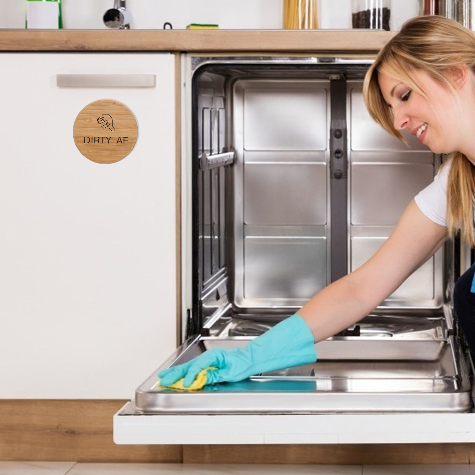 Kitchen Appliances Are - Insegna Magnetica per Lavastoviglie Sporca, Organizzatore