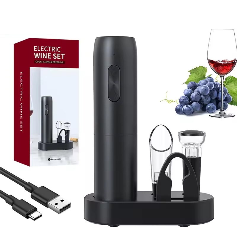 Wine Opener Electric - Set apribottiglie elettrico 4 in 1