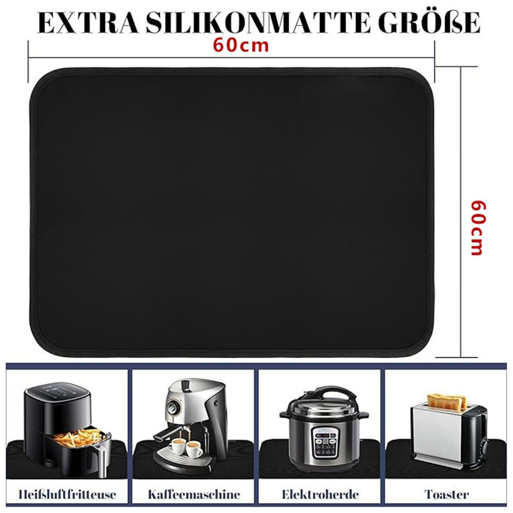Kitchen Appliances Are - Tappetino nero per friggitrice ad aria,