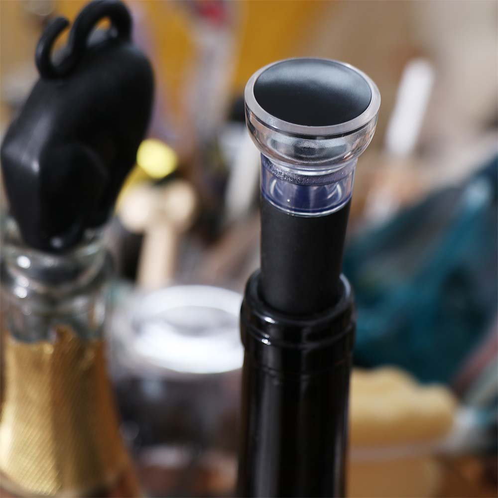 Wine Opener Electric - Apribottiglie Elettrico 5-in-1 Riutilizzabile con Base,