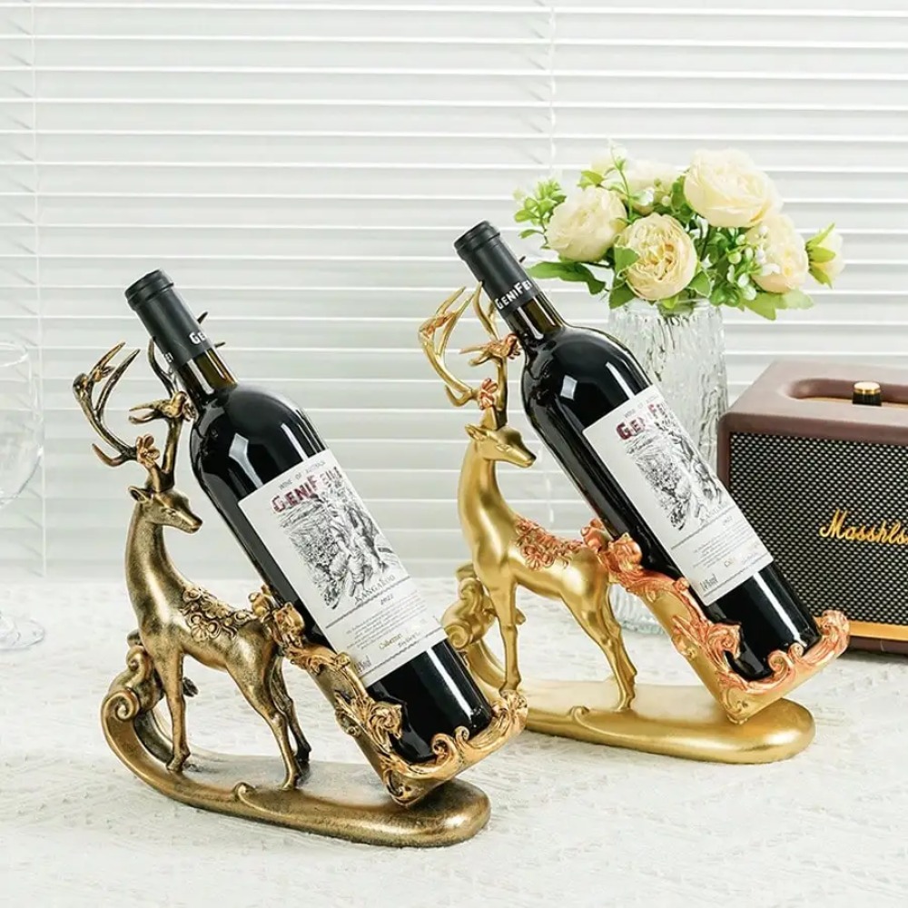 Kitchen Appliances Holder - Portabottiglie a Forma di Renna, Scultura