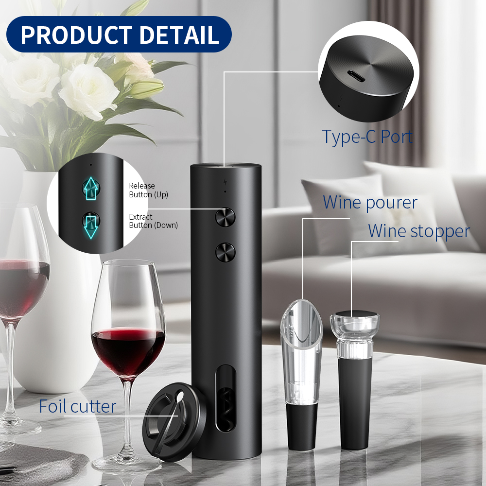 Set Apribottiglie Elettrico 4- - Wine Opener Electric recensione e prezzo