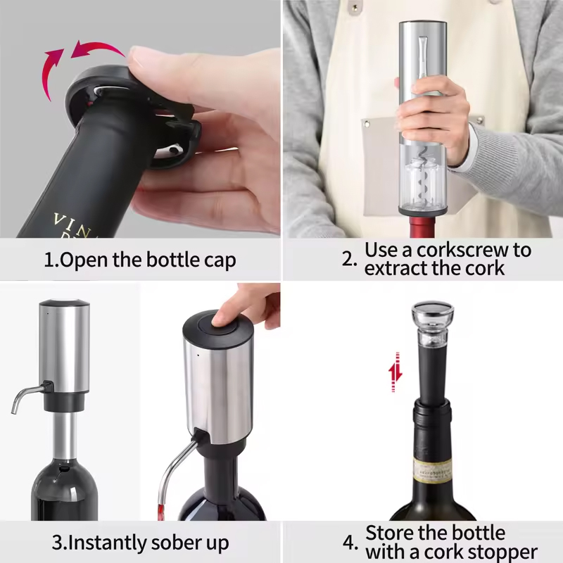 Set Apribottiglie Elettrico Ri - Wine Opener Electric recensione e prezzo