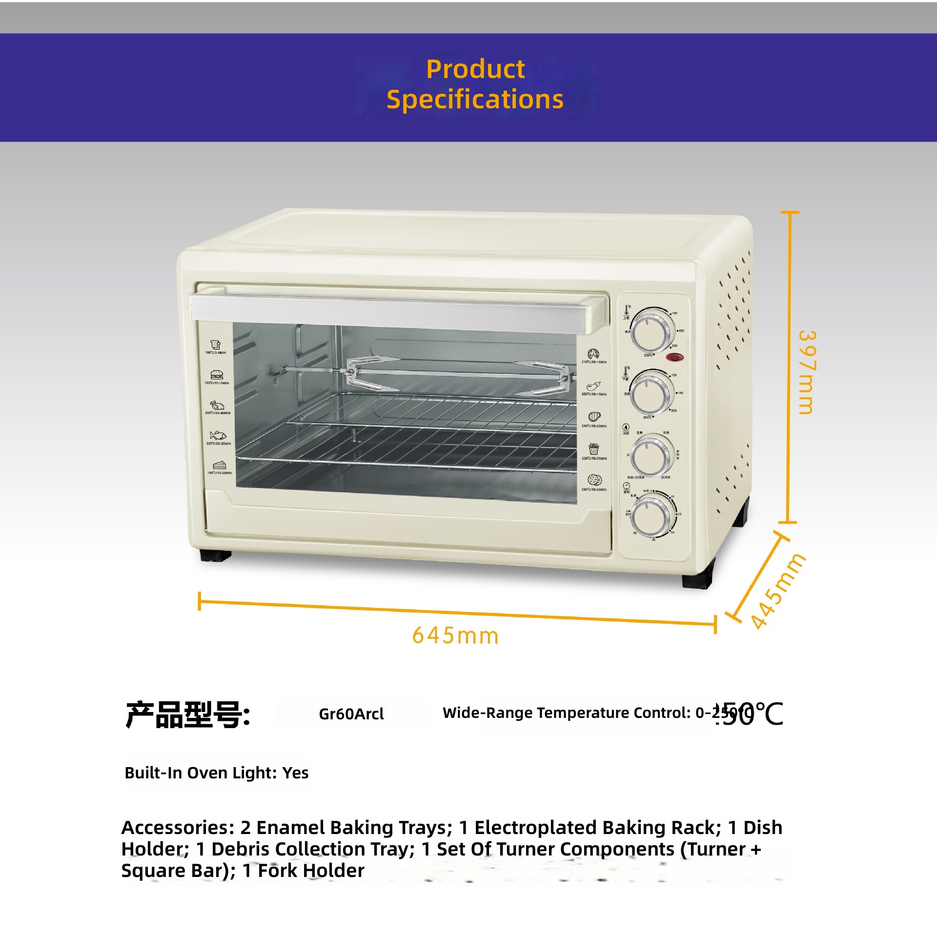 Forno Elettrico 60L, Macchina  - Kitchen Appliances Ideas recensione e prezzo